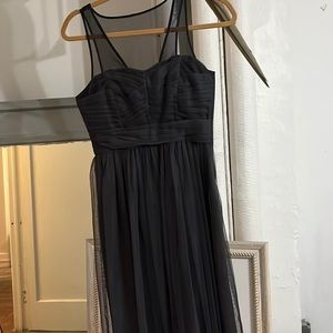 Cynthia Steffe Gray tulle wedding guest dress. size 0